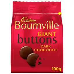 Tesco Cadbury Bournville Giant Chocolate Buttons Bag 100G offer