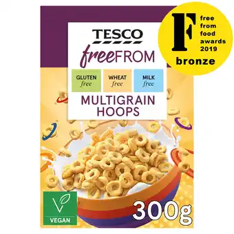 Tesco Tesco Free From Multigrain Hoops 300G offer