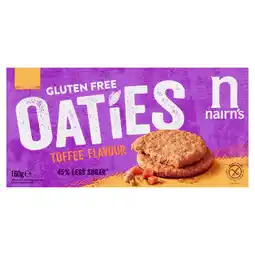 Tesco Nairn's Gluten Free Oaties - Toffee Flavour Biscuits 160g offer