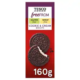 Tesco Tesco Free From Cookies & Cream Biscuits 160G offer