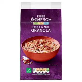 Tesco Tesco Free From Fruit & Nut Granola 350g offer