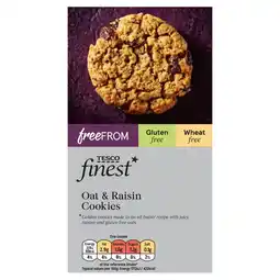 Tesco Tesco Finest Free From Oat & Raisin Cookies 150G offer