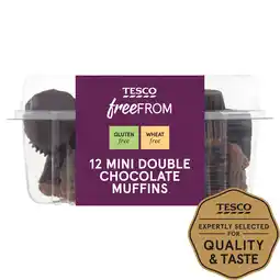 Tesco Tesco Free From Double Chocolate Mini Muffins 12 Pack offer