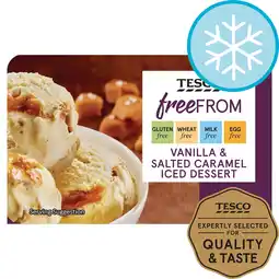 Tesco Tesco Free From Salted Caramel Iced Dessert 900Ml offer