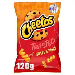 Tesco Cheetos Twisted Sweet & Spicy Sharing Bag Crisps 120g offer