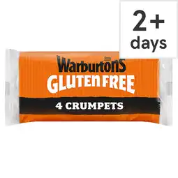 Tesco Warburtons Gluten Free Crumpets 4 Pack offer