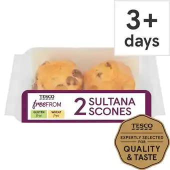 Tesco Tesco Free From Sultana Scones 2 pack offer