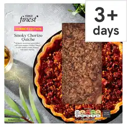 Tesco Tesco Finest Smoky Chorizo & Cheddar Quiche 400g offer