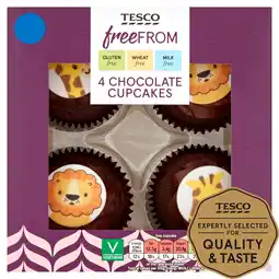 Tesco Tesco Free From Chocolate Cupcakes 4 Pack offer