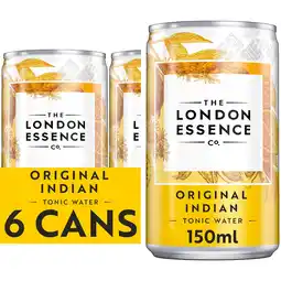 Tesco London Essence Original Indian Tonic Water Cans 6x150ml offer
