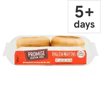 Tesco Promise Gluten Free English Muffins 240g offer