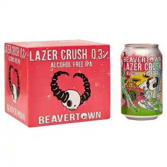 Tesco Beavertown Lazer Crush 0.3% Ipa 4 X 330Ml offer