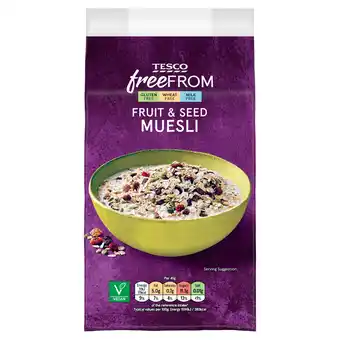 Tesco Tesco Free From Fruit & Seed Muesli 450g offer
