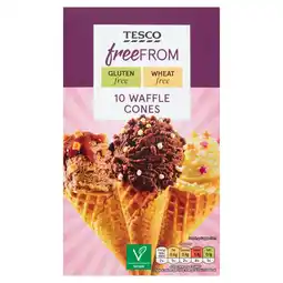 Tesco Tesco Free From 10 Waffle Cones offer