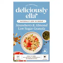 Tesco Deliciously Ella Low Sugar Granola - Strawberry & Almond 380g offer