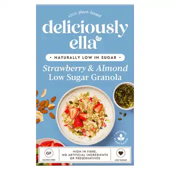 Tesco Deliciously Ella Low Sugar Granola - Strawberry & Almond 380g offer