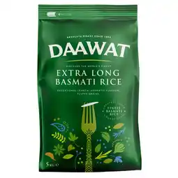 Tesco Daawat Extra Long Basmati Rice 5kg offer