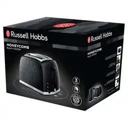 Tesco Russell Hobbs Honeycomb 2 Slice Toaster Black offer