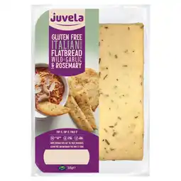 Tesco Juvela Gluten Free Italian Inspired Flatbread - Wild Garlic & Rosemary 225g offer