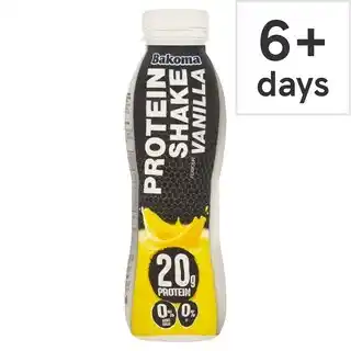 Tesco Bakoma Vanilla Flavour Protein Shake 380G offer