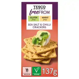Tesco Tesco Free From Sea Salt and Chilli Crackers 137g offer