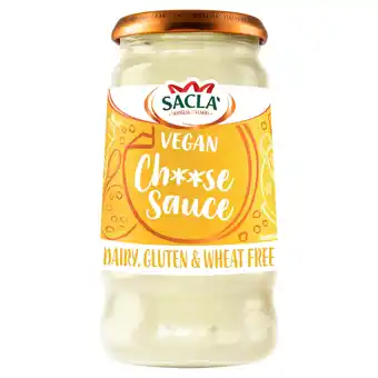 Tesco Sacla Vegan Cheese Flavoured White Sauce With Soya 350G offer