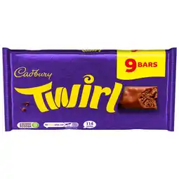 Asda Cadbury Twirl Bars 9 x 21.5g (193.5g) offer
