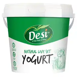 Morrisons Desi Natural Live Set Yogurt offer
