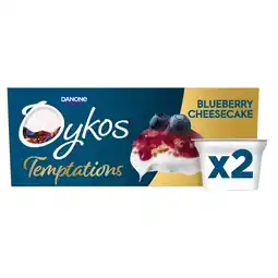 Morrisons Oykos Temptations Apple & Cinnamon Greek Style Yoghurt 2x110g offer