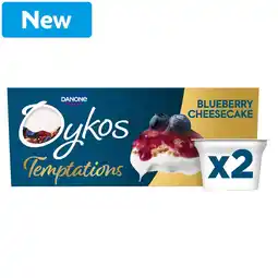 Morrisons Oykos Temptations Apple & Cinnamon Greek Style Yoghurt 2x110g offer