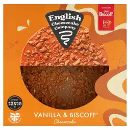 Morrisons English Cheesecake Company Biscoff & Vanilla Cheesecake 484g offer