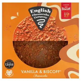 Morrisons English Cheesecake Company Biscoff & Vanilla Cheesecake 484g offer
