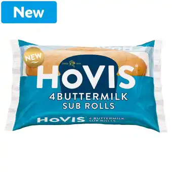Morrisons Hovis Sub Rolls Buttermilk 4 Pack offer