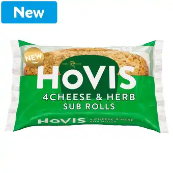 Morrisons Hovis Sub Rolls Cheese & Herbs 4 Pack offer