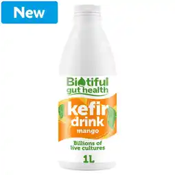 Morrisons Biotiful Gut Health Kefir Drink Mango 1L offer