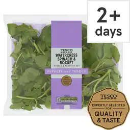 Tesco Tesco Watercress, Spinach & Rocket 80g offer