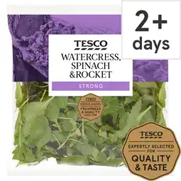 Tesco Tesco Watercress, Spinach & Rocket 80g offer