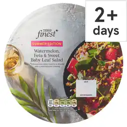 Tesco Tesco Finest Watermelon, Feta & Sweet Babyleaf Salad 205g offer
