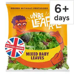 Tesco Unbeleafable Mixed Baby Leaves 80g offer