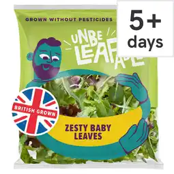 Tesco Unbeleafable Zesty Baby Leaves 80g offer