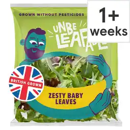 Tesco Unbeleafable Zesty Baby Leaves 80g offer
