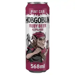 Tesco Hobgoblin Ruby Ale Beer Can 568ml offer