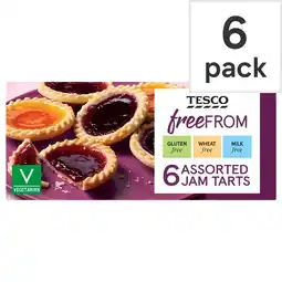 Tesco Tesco Free From Assorted Jam Tarts 6 Pack offer