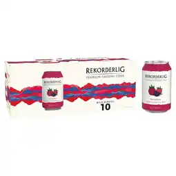 Tesco Rekorderlig Wild Berries Premium Fruit Cider Can 10 x 330ml offer