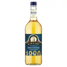 Tesco Henry Westons Medium 1880 Vintage Cider 750ml offer