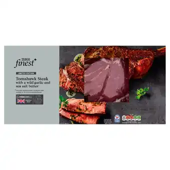 Tesco Tesco Finest Tomahawk Steak Wild Garlic Butter offer