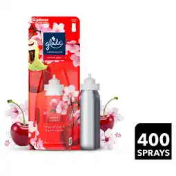 Tesco Glade Sense And Spray Refill Floral Cherries 18ml offer