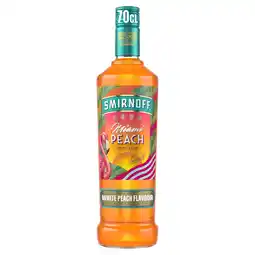 Tesco Smirnoff Miami Peach Spirit Drink 70cl offer
