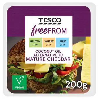 Tesco Tesco Free From Coconut Oil Alternative to Mature Cheddar 200g offer