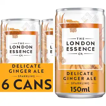 Tesco London Essence Delicate Ginger Ale 6 X 150Ml offer